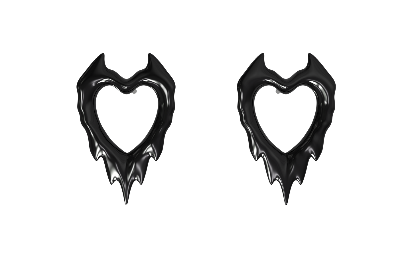 The "Devil's Heart" Earrings